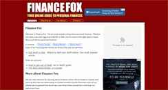 Desktop Screenshot of financefox.ca